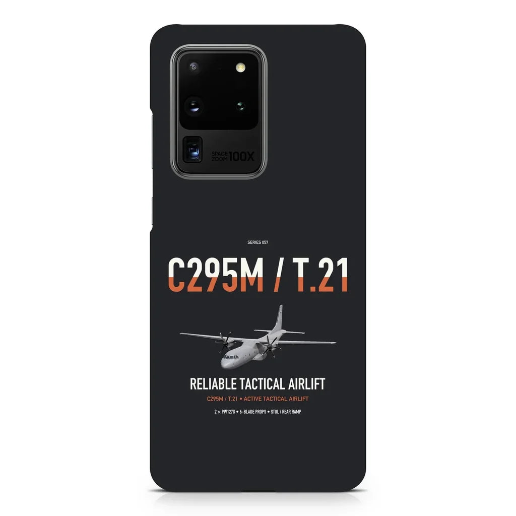 Airbus C295M T.21 design on samsung case - black