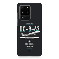 Thumbnail for Douglas DC-8-63 design on samsung case - black