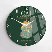 Thumbnail for Cairo International Airport CAI Wall-Clock No-Frame - Dark Green