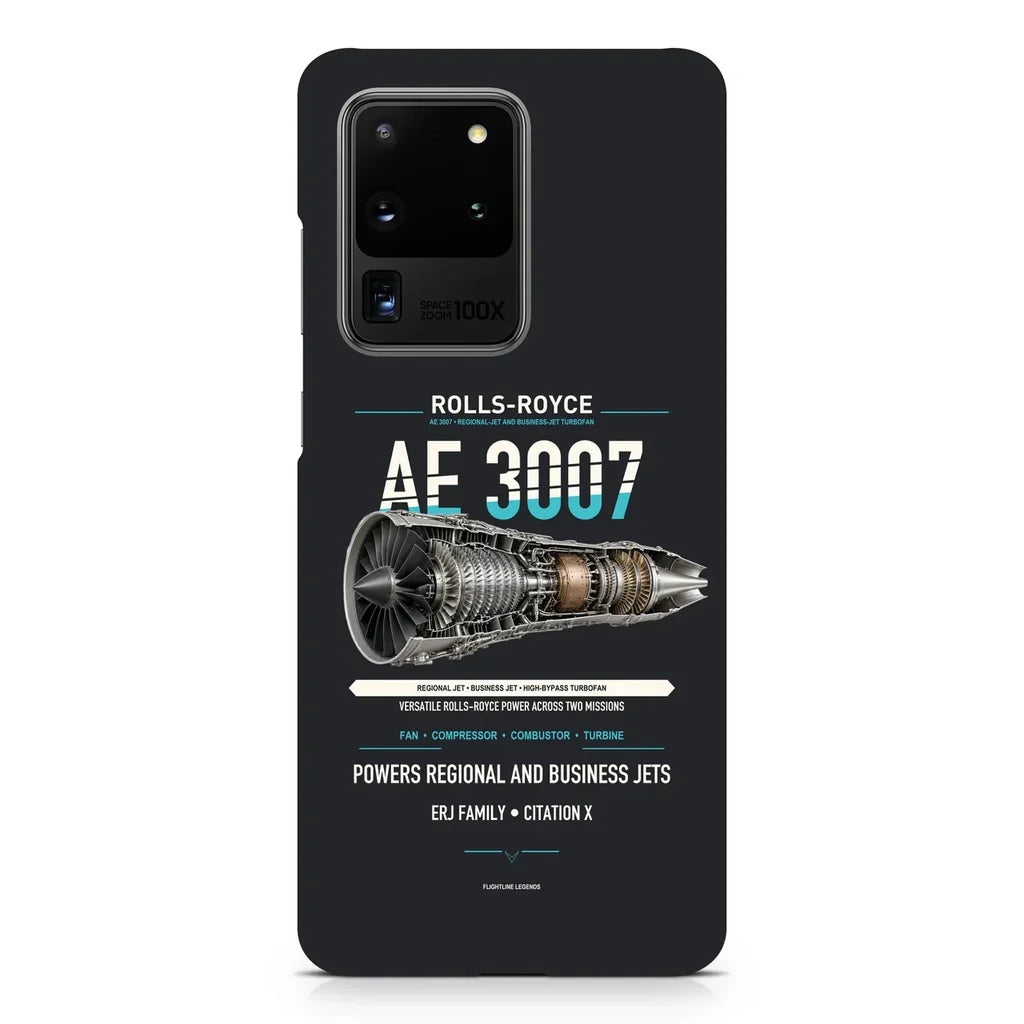 AE 3007 design on samsung case - black