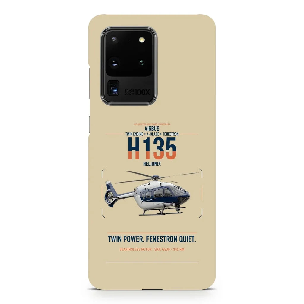 Airbus H135 design on samsung case - beige