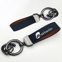 Thumbnail for airberlin Horseshoe Buckle key chain in navy blue