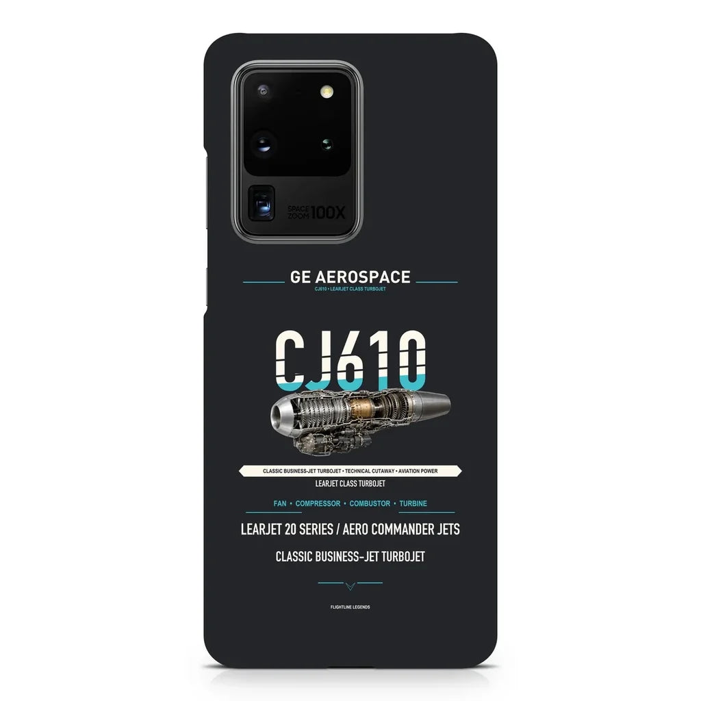 CJ610 design on samsung case - black
