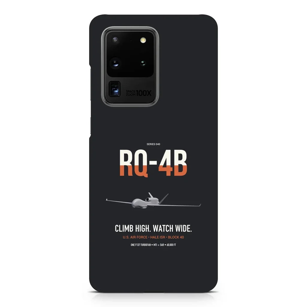 RQ-4B Global Hawk design on samsung case - black