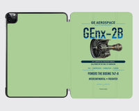 Thumbnail for GEnx-2B design on light green ipad tablet case