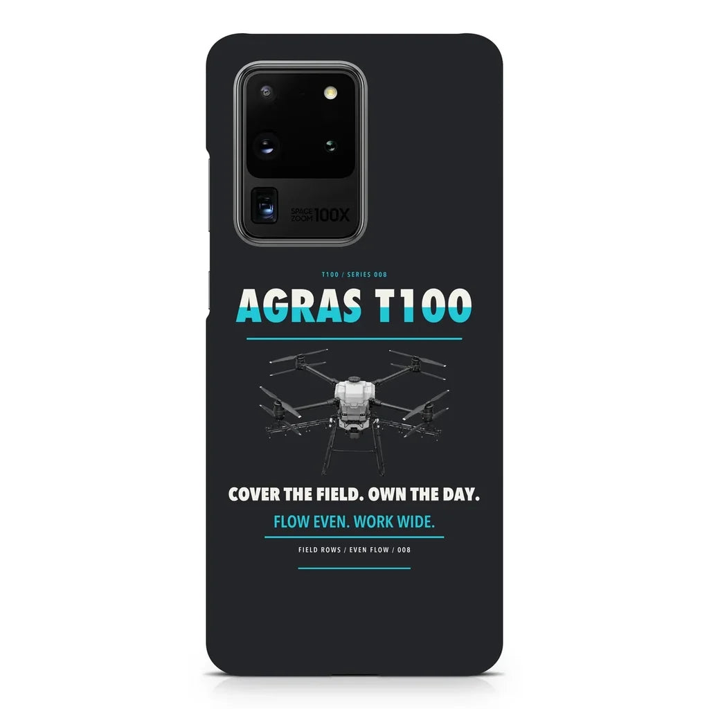 DJI Agras T100 design on samsung case - black