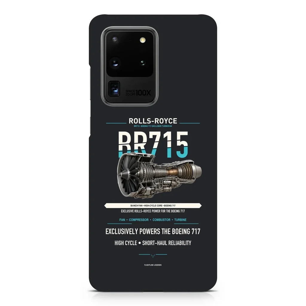 BR715 design on samsung case - black