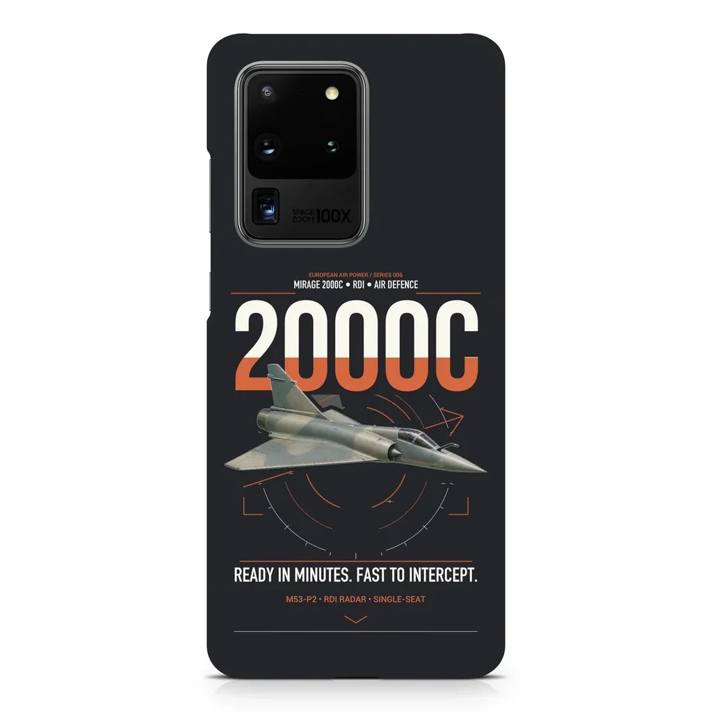 Dassault Mirage 2000C RDI design on samsung case - black