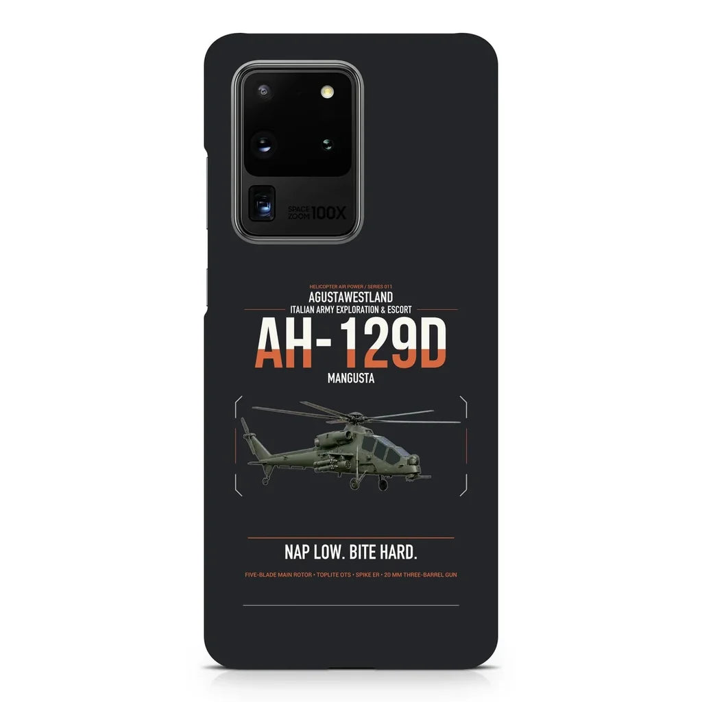 AgustaWestland AH-129D Mangusta design on samsung case - black