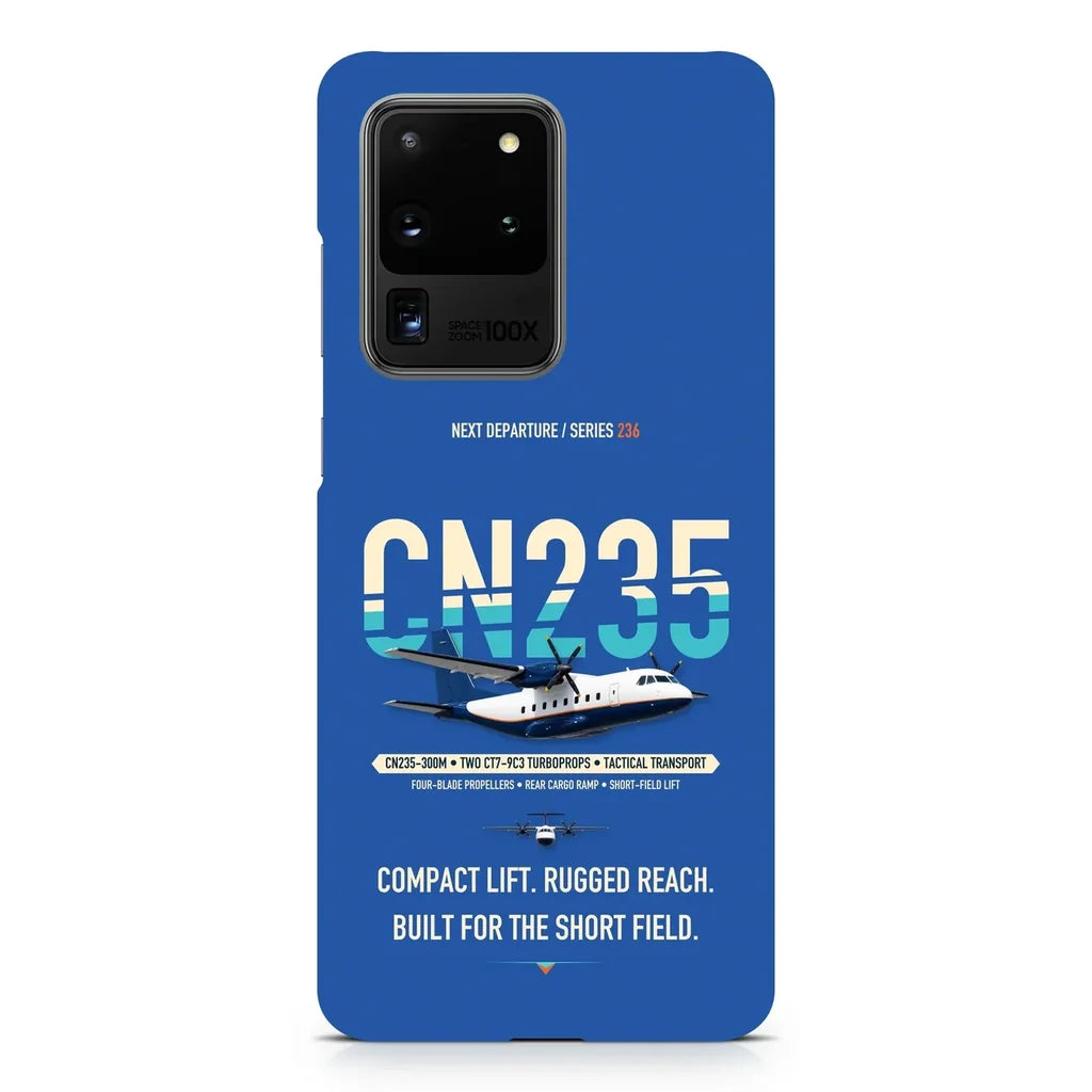 Airbus CN235-300M design on samsung case - blue