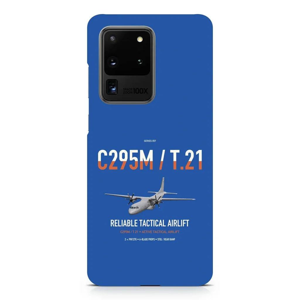 Airbus C295M T.21 design on samsung case - blue