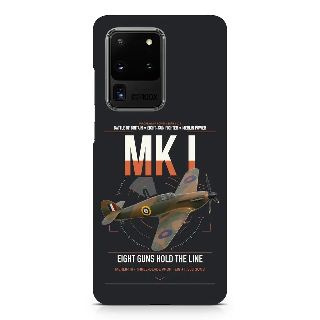 Hawker Hurricane Mk I design on samsung case - black