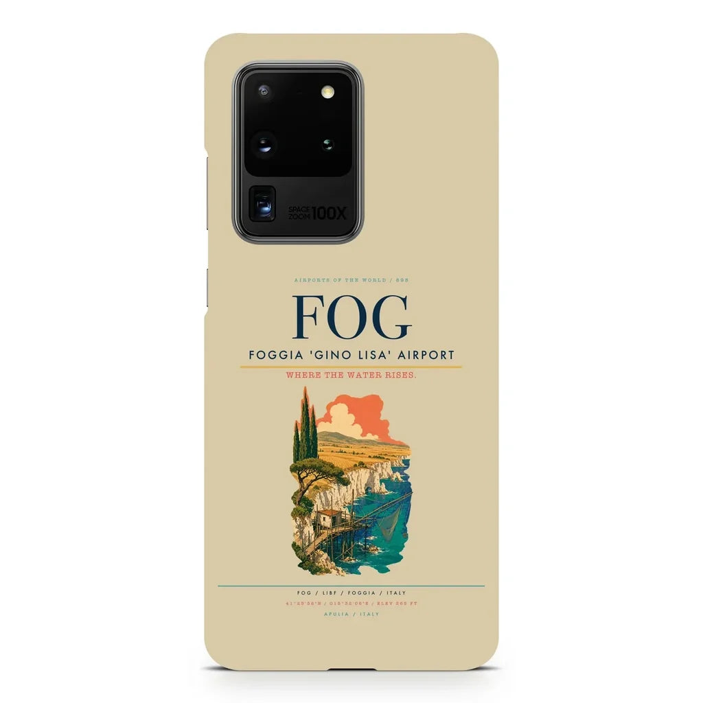 Foggia 'Gino Lisa' Airport FOG design on samsung case - beige