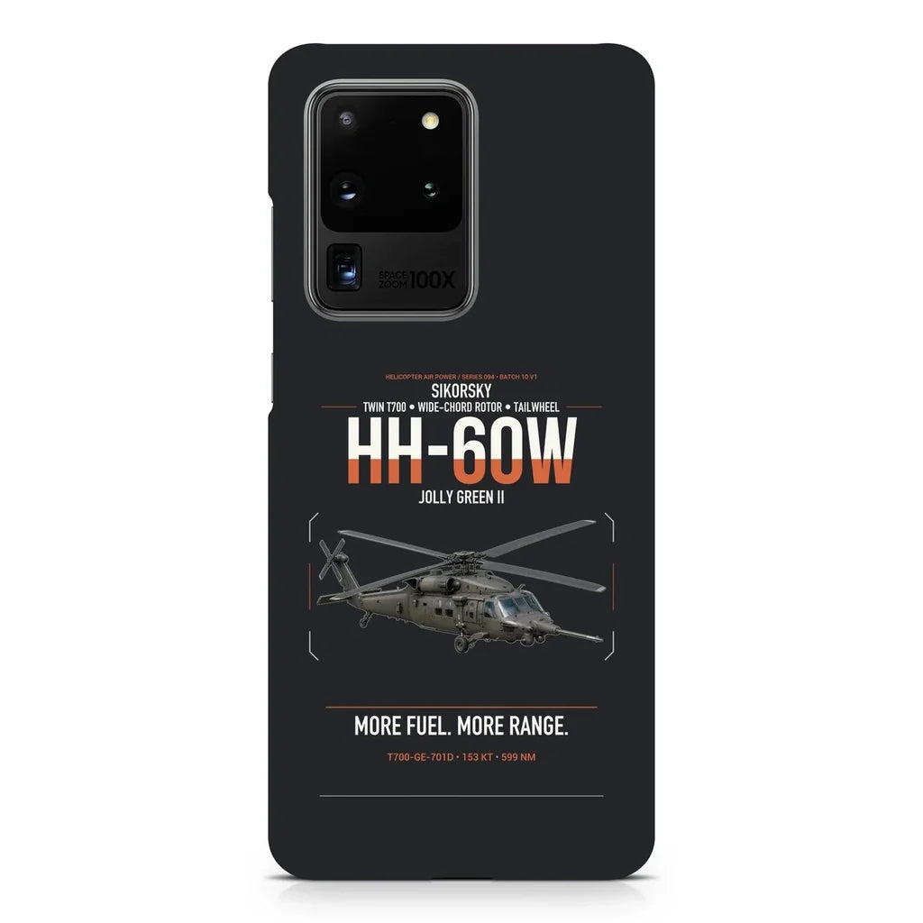 Sikorsky HH-60W Jolly Green II design on samsung case - black