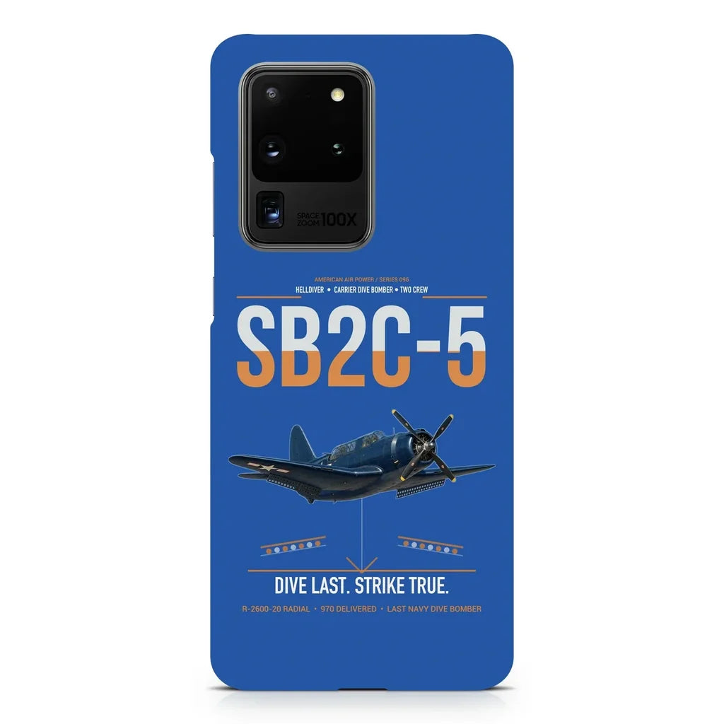 SB2C-5 Helldiver design on samsung case - blue