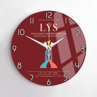 Thumbnail for Lyon-Saint Exupery Airport LYS Wall-Clock No-Frame - Dark Red