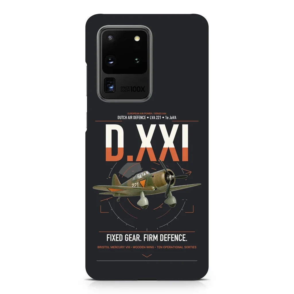 Fokker D.XXI — Dutch LVA aircraft 221 design on samsung case - black
