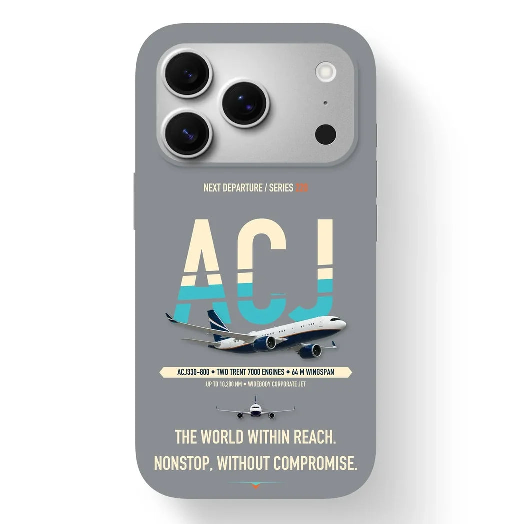 Airbus ACJ330neo Case design on gray iphone case
