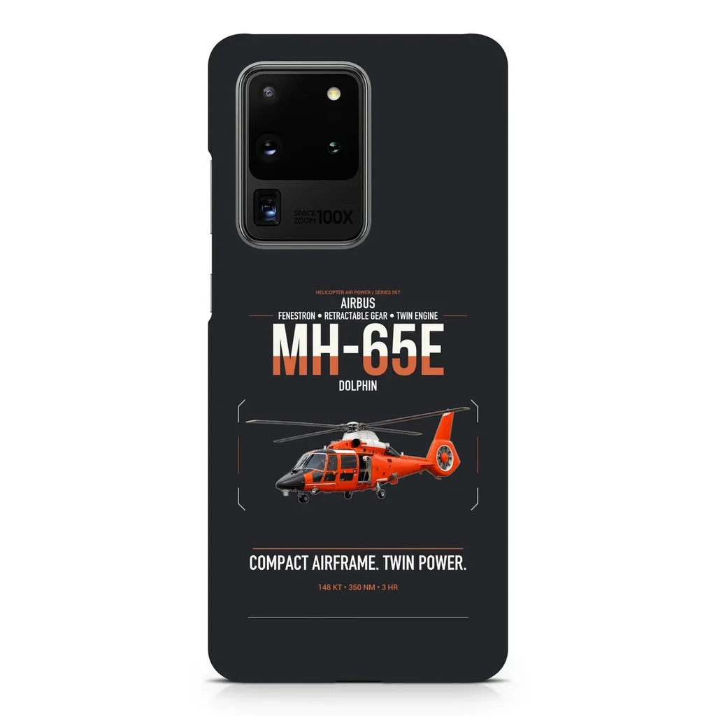 Airbus MH-65E Dolphin design on samsung case - black