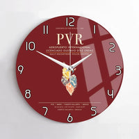 Thumbnail for Aeropuerto Internacional Licenciado Gustavo Diaz Ordaz PVR  Puerto Vallarta Wall-Clock No-Frame - Dark Red