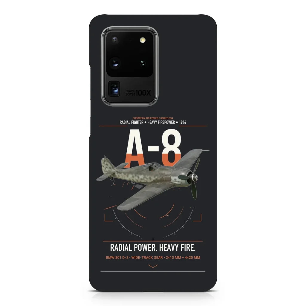 Focke-Wulf Fw 190A-8 design on samsung case - black