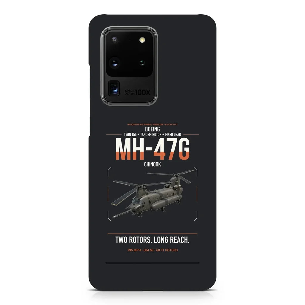 Boeing MH-47G Chinook design on samsung case - black