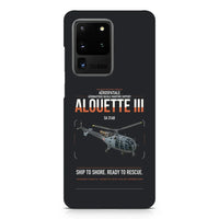 Thumbnail for Aérospatiale SA 316B Alouette III design on samsung case - black