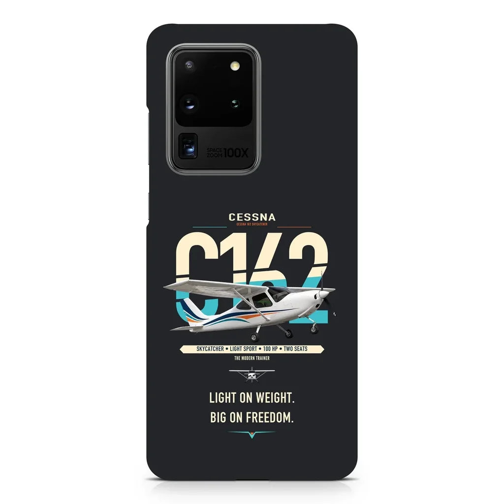 Cessna 162 Skycatcher design on samsung case - black