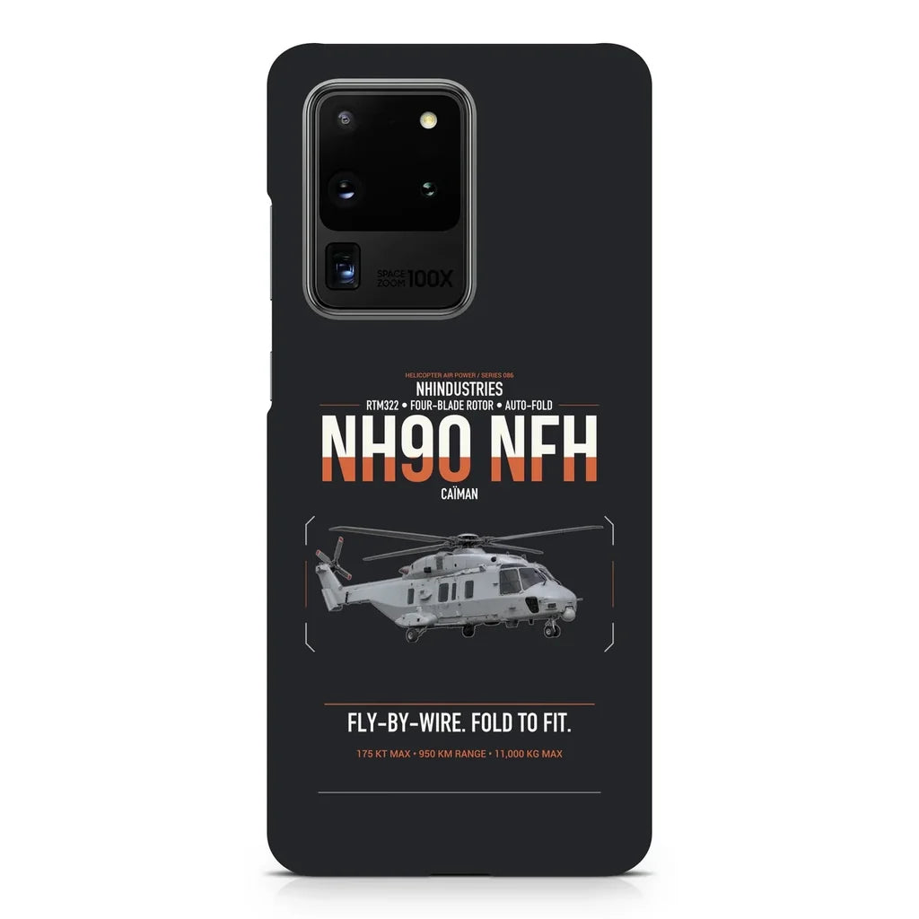 NHIndustries NH90 NFH Caïman design on samsung case - black