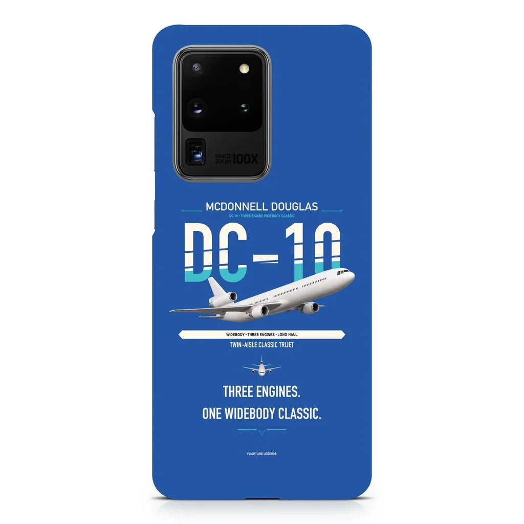 McDonnell Douglas DC-10 design on samsung case - blue