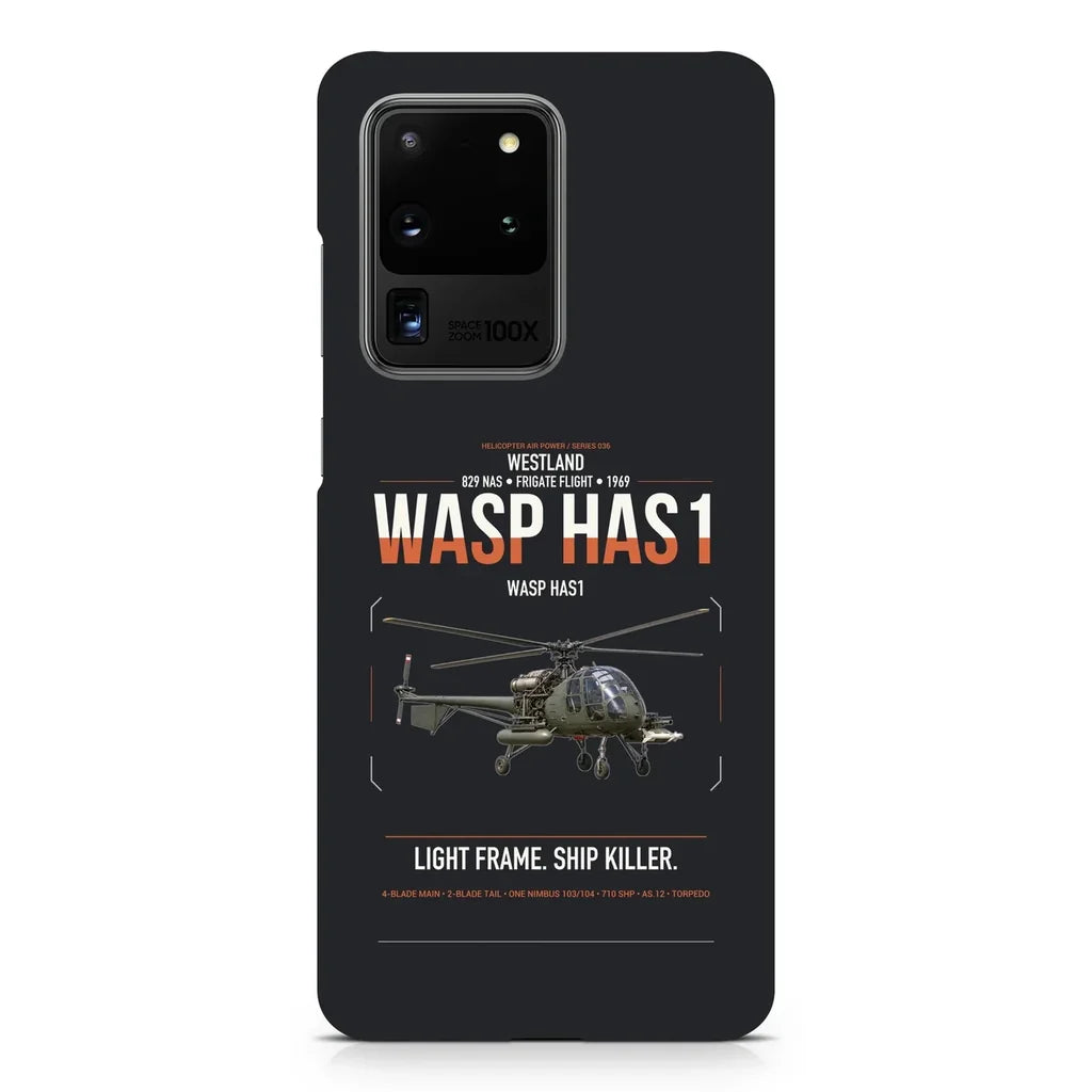 Westland Wasp HAS1 design on samsung case - black