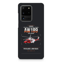 Thumbnail for Leonardo AW189 design on samsung case - black