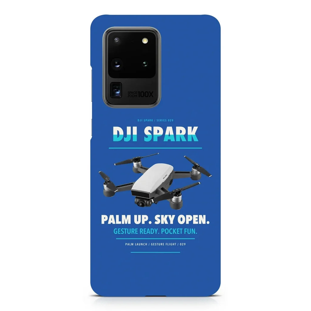 DJI Spark design on samsung case - blue
