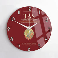 Thumbnail for Islam Karimov Tashkent International Airport TAS Wall-Clock No-Frame - Dark Red