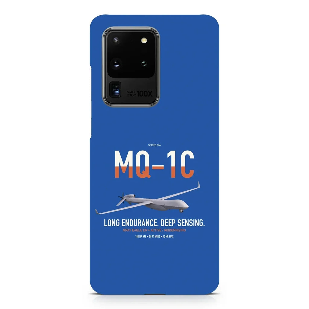 MQ-1C Gray Eagle ER design on samsung case - blue