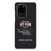 Thumbnail for Airbus H215M design on samsung case - black