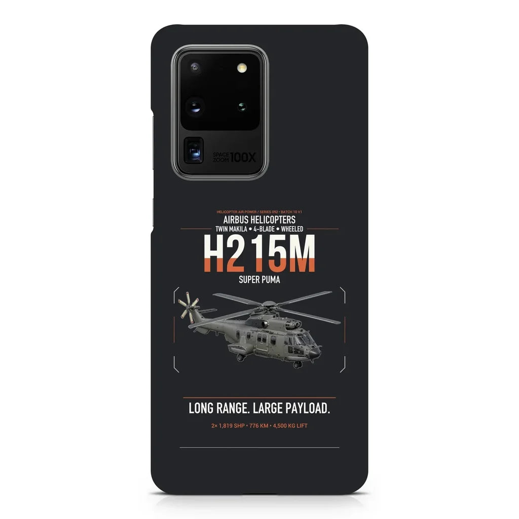 Airbus H215M design on samsung case - black