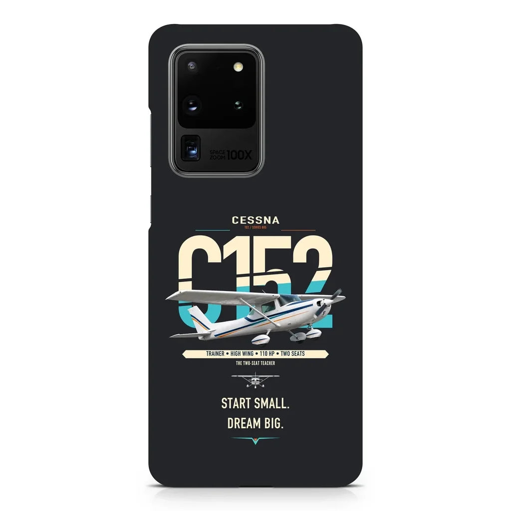 Cessna 152 design on samsung case - black