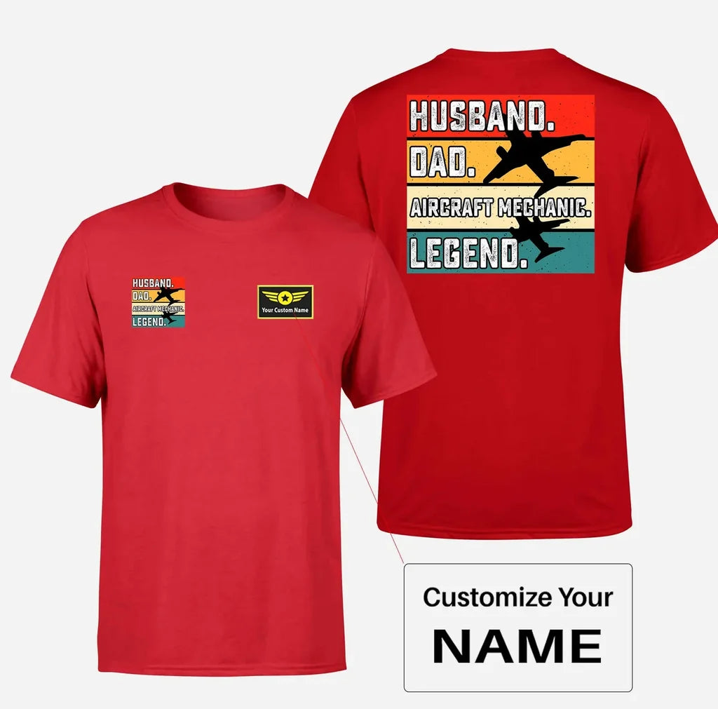Customisable Aircraft Mechanic T-Shirt - view 5