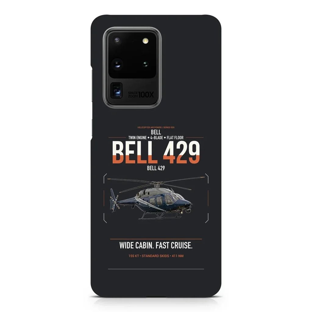 Bell 429 design on samsung case - black