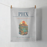 Thumbnail for Phoenix Sky Harbor International Airport (PHX) design on light gray towel