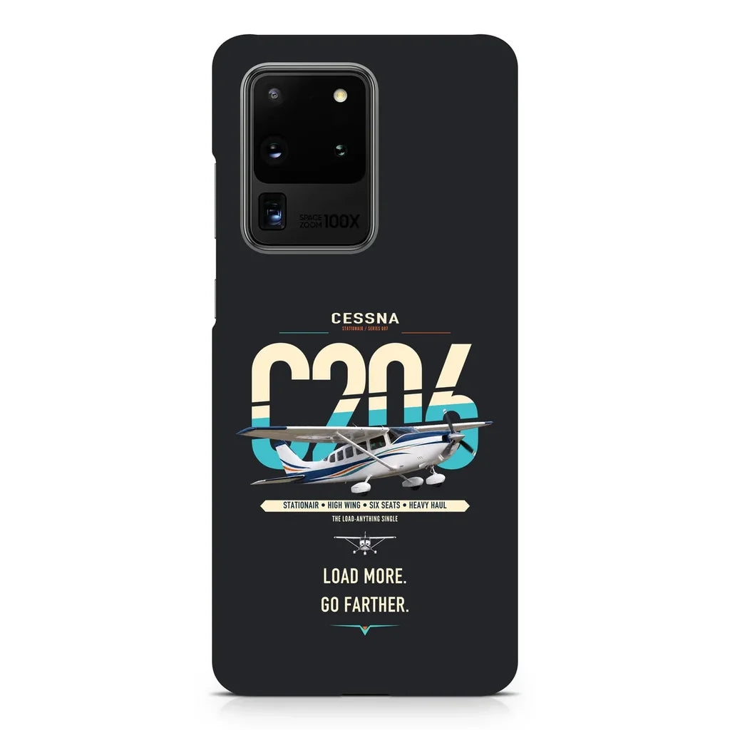 Cessna 206 Stationair design on samsung case - black