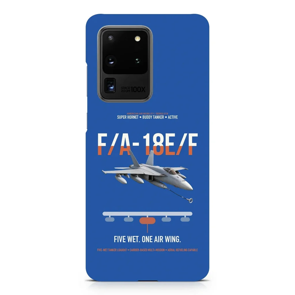 F A-18E F Buddy Tanker design on samsung case - blue