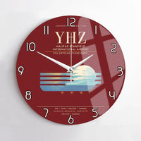 Thumbnail for Halifax Stanfield International Airport YHZ Wall-Clock No-Frame - Dark Red