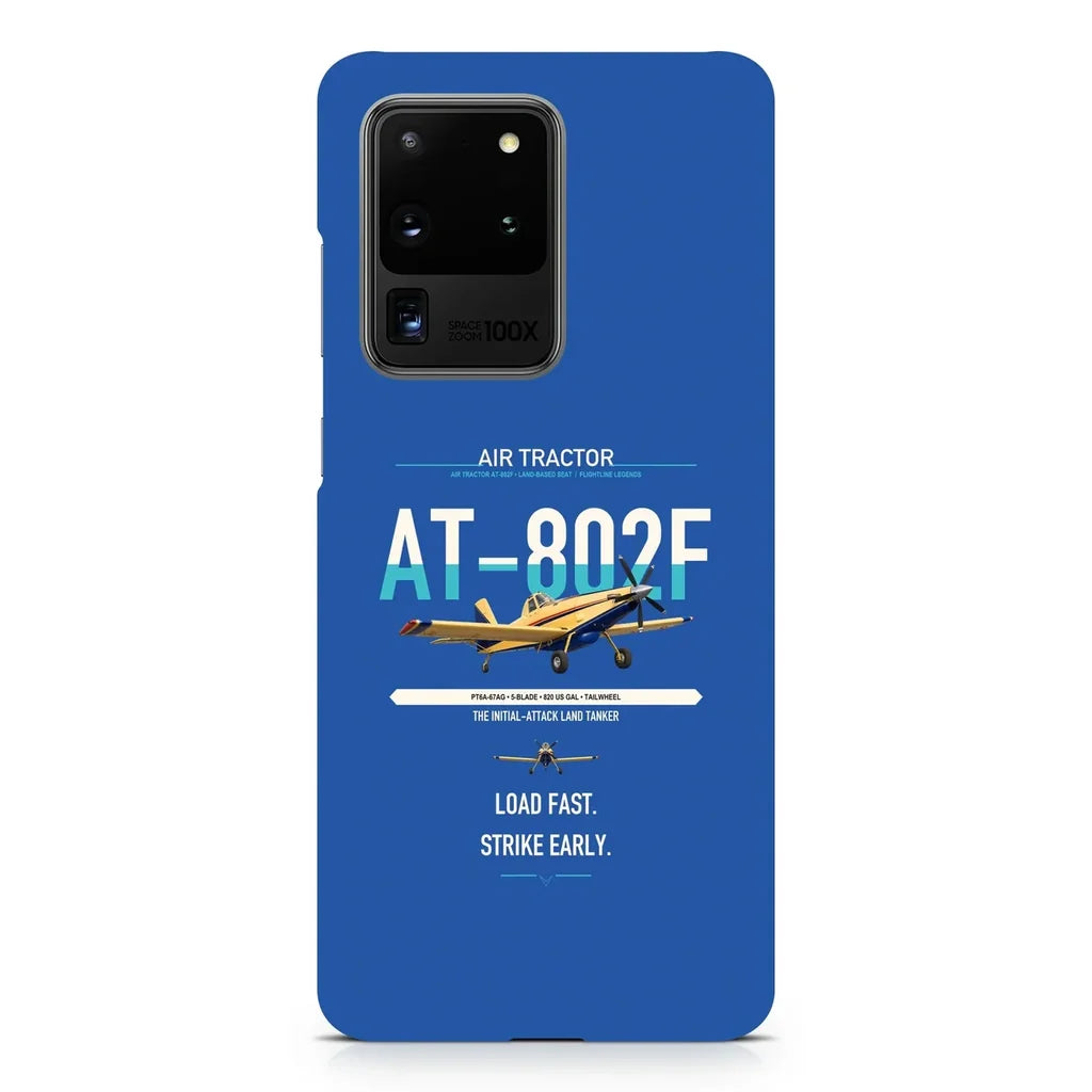 Air Tractor AT-802F design on samsung case - blue