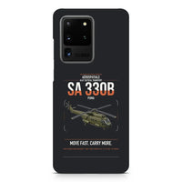 Thumbnail for Aérospatiale SA 330B Puma design on samsung case - black
