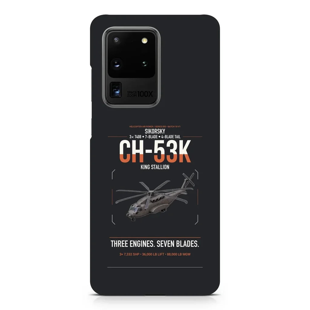 Sikorsky CH-53K King Stallion design on samsung case - black
