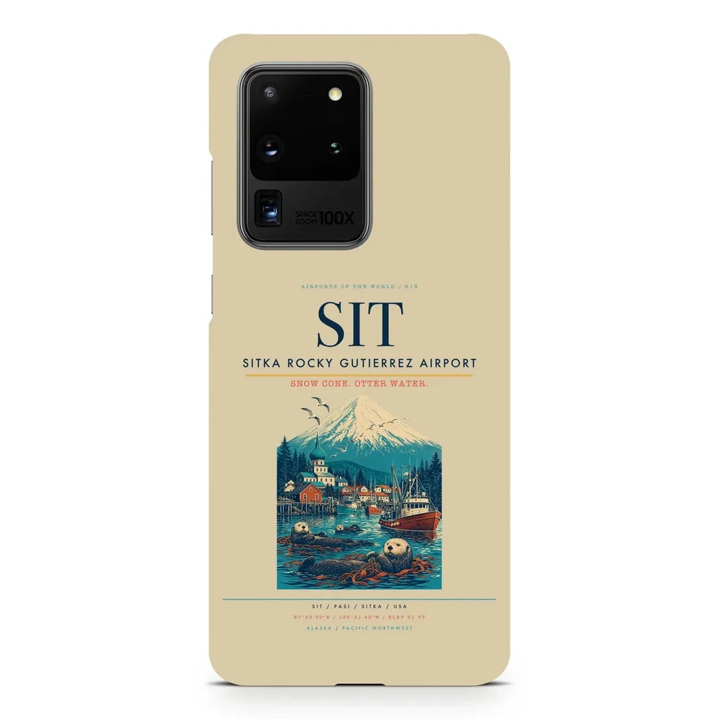 Sitka Rocky Gutierrez Airport SIT design on samsung case - beige
