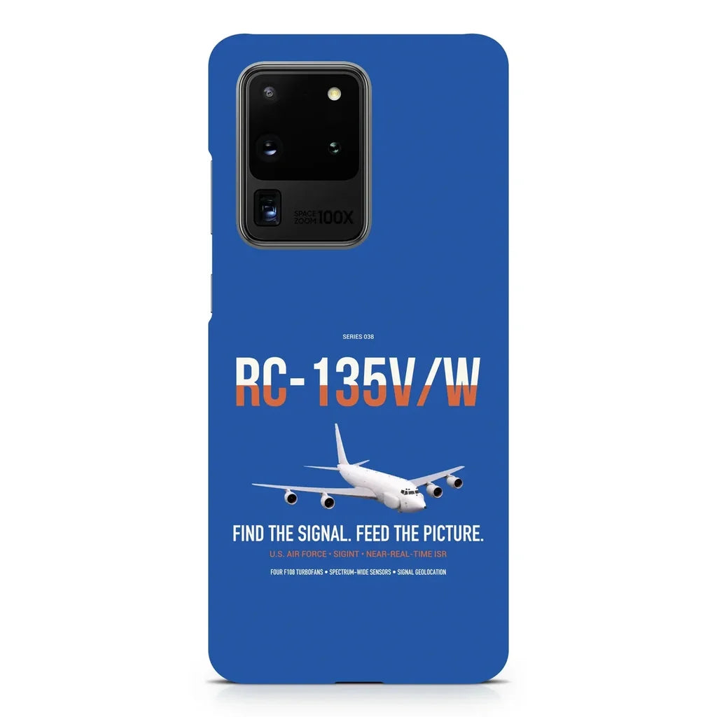 RC-135V W Rivet Joint design on samsung case - blue