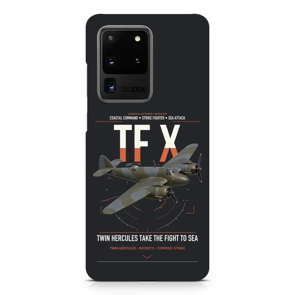 Bristol Beaufighter TF X design on samsung case - black